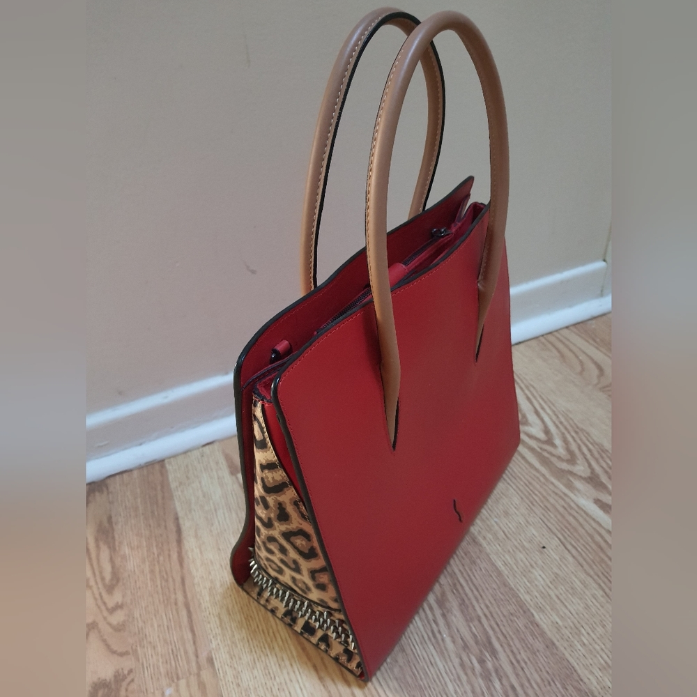 Christian Louboutin Paloma Leopard Tote Bag